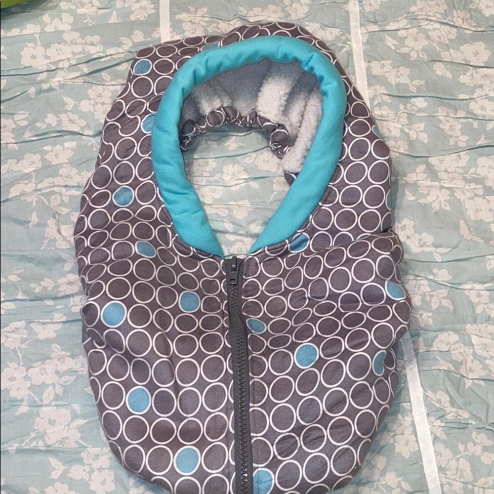 Open face car seat cover